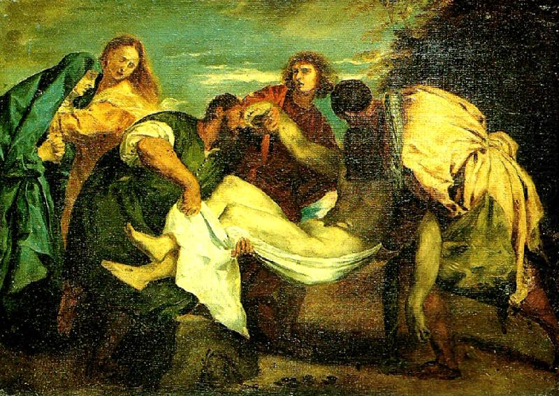 Eugene Delacroix la mise au tombeau china oil painting image